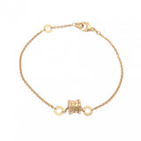 BVLGARI ブルガリ B-ZERO1 エレメント ブレスレット レディース K18イエローゴールド YG ブレスレット Aランク 中古 銀蔵