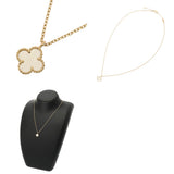 VAN CLEEF & ARPELS ヴァンクリーフ＆アーペル スウィート アルハンブラ レディース K18イエローゴールド YG ネックレス Aランク 中古 銀蔵