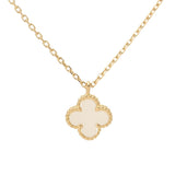 VAN CLEEF & ARPELS ヴァンクリーフ＆アーペル スウィート アルハンブラ レディース K18イエローゴールド YG ネックレス Aランク 中古 銀蔵