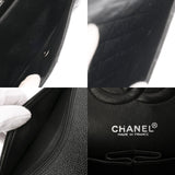 CHANEL シャネル チェーンショルダー 25cm Wフラップ ブラック A01112 レディース キャビアスキン ショルダーバッグ ABランク 中古 銀蔵