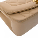 CHANEL シャネル ダイアナ チェーンショルダー 22cm ベージュ A01164 レディース ラムスキン ショルダーバッグ Bランク 中古 銀蔵