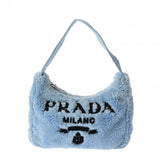PRADA プラダ Re-Edition 2000 テリーミニバッグ ブルー 1NE515 レディース ファブリック ハンドバッグ Bランク 中古 銀蔵