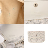 GOYARD ゴヤール サンルイジュニア ホワイト SUT020073 ユニセックス ゴヤールキャンバス/シュヴロッシュカーフ トートバッグ Bランク 中古 銀蔵