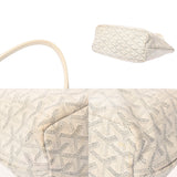 GOYARD ゴヤール サンルイジュニア ホワイト SUT020073 ユニセックス ゴヤールキャンバス/シュヴロッシュカーフ トートバッグ Bランク 中古 銀蔵