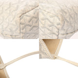 GOYARD ゴヤール サンルイジュニア ホワイト SUT020073 ユニセックス ゴヤールキャンバス/シュヴロッシュカーフ トートバッグ Bランク 中古 銀蔵