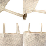 GOYARD ゴヤール サンルイジュニア ホワイト SUT020073 ユニセックス ゴヤールキャンバス/シュヴロッシュカーフ トートバッグ Bランク 中古 銀蔵