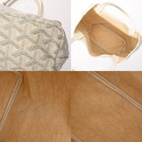 GOYARD ゴヤール サンルイジュニア ホワイト SUT020073 ユニセックス ゴヤールキャンバス/シュヴロッシュカーフ トートバッグ Bランク 中古 銀蔵