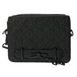 LOUIS VUITTON ルイヴィトン スティーマーメッセンジャー ノワール M57307 メンズ トリヨンレザー ショルダーバッグ ABランク 中古 銀蔵