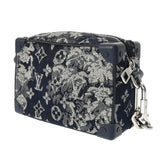LOUIS VUITTON ルイヴィトン モノグラムタペストリー ソフトトランク ブルー M80033 レディース キャンバス トランク Aランク 中古 銀蔵