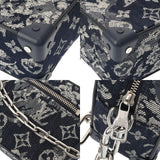LOUIS VUITTON ルイヴィトン モノグラムタペストリー ソフトトランク ブルー M80033 レディース キャンバス トランク Aランク 中古 銀蔵