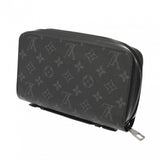 LOUIS VUITTON ルイヴィトン モノグラムエクリプス ジッピー XL トラベルケース 黒/グレー M61698 メンズ モノグラムキャンバス 長財布 Bランク 中古 銀蔵