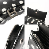 BALENCIAGA バレンシアガ アワーグラス　チェーンウォレット ブラック/ホワイト 656050 レディース レザー ショルダーバッグ Aランク 中古 銀蔵