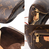 LOUIS VUITTON ルイヴィトン モノグラム ミニバムバッグ ブラウン M82335 レディース モノグラムキャンバス ショルダーバッグ Aランク 中古 銀蔵