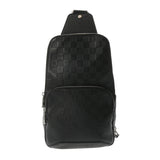LOUIS VUITTON ルイヴィトン ダミエアンフィニ アヴェニュースリングバッグ オニキス N41720 メンズ ダミエアンフィニ ボディバッグ Bランク 中古 銀蔵