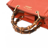 GUCCI グッチ バンブー ミニショッパー オレンジ 368823 レディース レザー ハンドバッグ ABランク 中古 銀蔵