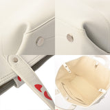 LOUIS VUITTON ルイヴィトン NIGOコラボ トロリートート 2WAY ホワイト M59366 ユニセックス レザー トートバッグ ABランク 中古 銀蔵