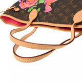 LOUIS VUITTON ルイヴィトン モノグラムローズ ネヴァーフルMM ブラウン M48613 レディース トートバッグ ABランク 中古 銀蔵