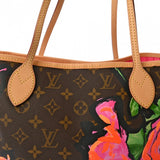LOUIS VUITTON ルイヴィトン モノグラムローズ ネヴァーフルMM ブラウン M48613 レディース トートバッグ ABランク 中古 銀蔵