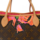 LOUIS VUITTON ルイヴィトン モノグラムローズ ネヴァーフルMM ブラウン M48613 レディース トートバッグ ABランク 中古 銀蔵
