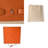 HERMES エルメス エールバッグ MM ナチュラル/エクリュ □C刻印(1999年頃) ユニセックス トワルアッシュ ヴァッシュハンター 2WAYバッグ Bランク 中古 銀蔵