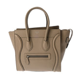 CELINE セリーヌ ラゲージ マイクロショッパー デュンヌ 167793 レディース ドラムドカーフスキン ハンドバッグ ABランク 中古 銀蔵