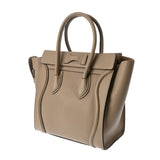 CELINE セリーヌ ラゲージ マイクロショッパー デュンヌ 167793 レディース ドラムドカーフスキン ハンドバッグ ABランク 中古 銀蔵