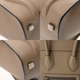 CELINE セリーヌ ラゲージ マイクロショッパー デュンヌ 167793 レディース ドラムドカーフスキン ハンドバッグ ABランク 中古 銀蔵