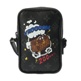 LOUIS VUITTON ルイヴィトン モノグラムエクリプス ダヌーブ PPM トランクプリント ブラック M45928 メンズ モノグラムエクリプスキャンバス ショルダーバッグ Aランク 中古 銀蔵