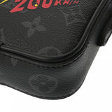 LOUIS VUITTON ルイヴィトン モノグラムエクリプス ダヌーブ PPM トランクプリント ブラック M45928 メンズ モノグラムエクリプスキャンバス ショルダーバッグ Aランク 中古 銀蔵