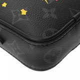 LOUIS VUITTON ルイヴィトン モノグラムエクリプス ダヌーブ PPM トランクプリント ブラック M45928 メンズ モノグラムエクリプスキャンバス ショルダーバッグ Aランク 中古 銀蔵