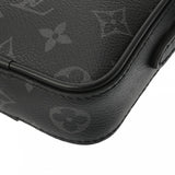 LOUIS VUITTON ルイヴィトン モノグラムエクリプス ダヌーブ PPM トランクプリント ブラック M45928 メンズ モノグラムエクリプスキャンバス ショルダーバッグ Aランク 中古 銀蔵
