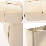 BOTTEGAVENETA ボッテガヴェネタ ザアルコ ミディアム アイボリー レディース キャンバス トートバッグ Bランク 中古 銀蔵