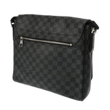 LOUIS VUITTON ルイヴィトン ダミエグラフィット ディストリクトMM 黒/グレー N41272 メンズ ダミエグラフィットキャンバス ショルダーバッグ ABランク 中古 銀蔵