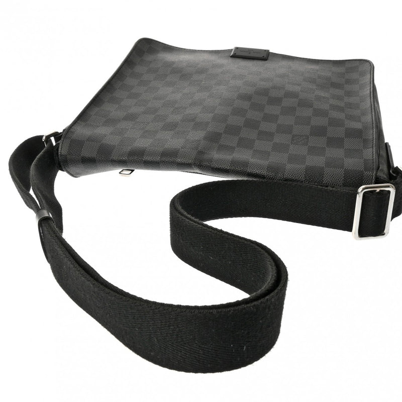 ★SALE【5da0905】ルイヴィトン ショルダーバッグ ダミエ・グラフィット ディストリクトMM N41272  ブラック グレー【中古】メンズ ルイヴィトン ディストリクトMM ダミエグラフィット 黒/グレー メンズ