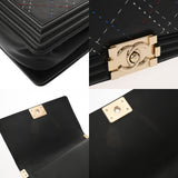 CHANEL シャネル チェーンショルダー 25 ブラック レディース レザー ショルダーバッグ ABランク 中古 銀蔵