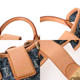 LOUIS VUITTON ルイヴィトン モノグラムデニム プリーティ ブルー M95020 レディース デニム ハンドバッグ ABランク 中古 銀蔵