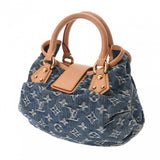LOUIS VUITTON ルイヴィトン モノグラムデニム プリーティ ブルー M95020 レディース デニム ハンドバッグ ABランク 中古 銀蔵