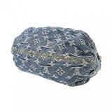 LOUIS VUITTON ルイヴィトン モノグラムデニム プリーティ ブルー M95020 レディース デニム ハンドバッグ ABランク 中古 銀蔵
