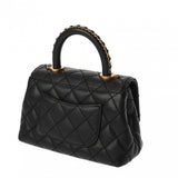 CHANEL シャネル マトラッセ ミニフラップバッグ XXS ブラック AS2215 レディース キャビアスキン ハンドバッグ ABランク 中古 銀蔵