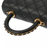 CHANEL シャネル マトラッセ ミニフラップバッグ XXS ブラック AS2215 レディース キャビアスキン ハンドバッグ ABランク 中古 銀蔵