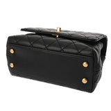 CHANEL シャネル マトラッセ ミニフラップバッグ XXS ブラック AS2215 レディース キャビアスキン ハンドバッグ ABランク 中古 銀蔵