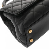 CHANEL シャネル マトラッセ ミニフラップバッグ XXS ブラック AS2215 レディース キャビアスキン ハンドバッグ ABランク 中古 銀蔵