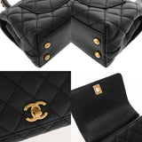 CHANEL シャネル マトラッセ ミニフラップバッグ XXS ブラック AS2215 レディース キャビアスキン ハンドバッグ ABランク 中古 銀蔵