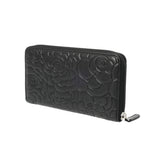 CHANEL シャネル ラウンドファスナーカメリア ブラック メンズ レザー 長財布 ABランク 中古 銀蔵