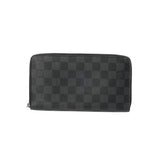 LOUIS VUITTON ルイヴィトン ダミエグラフィット ジッピーオーガナイザー ブラック/グレー N63077 メンズ ダミエキャンバス 長財布 Bランク 中古 銀蔵