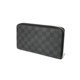 LOUIS VUITTON ルイヴィトン ダミエグラフィット ジッピーオーガナイザー ブラック/グレー N63077 メンズ ダミエキャンバス 長財布 Bランク 中古 銀蔵