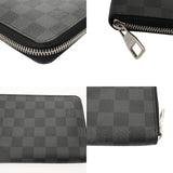 LOUIS VUITTON ルイヴィトン ダミエグラフィット ジッピーオーガナイザー ブラック/グレー N63077 メンズ ダミエキャンバス 長財布 Bランク 中古 銀蔵