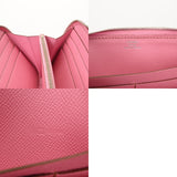 HERMES エルメス アザップロング シルクイン SPオーダー ローズアザレ □O刻印(2011年頃) レディース ヴォーエプソン 長財布 ABランク 中古 銀蔵