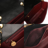CHANEL シャネル ダイアナ 25cm チェーンショルダー ブラック A01165 レディース ラムスキン ショルダーバッグ ABランク 中古 銀蔵