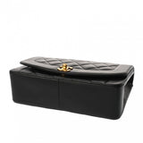 CHANEL シャネル ダイアナ 25cm チェーンショルダー ブラック A01165 レディース ラムスキン ショルダーバッグ ABランク 中古 銀蔵